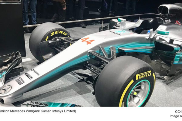 Lewis Hamilton Mercedes W08(Ank Kumar, Infosys Limited)