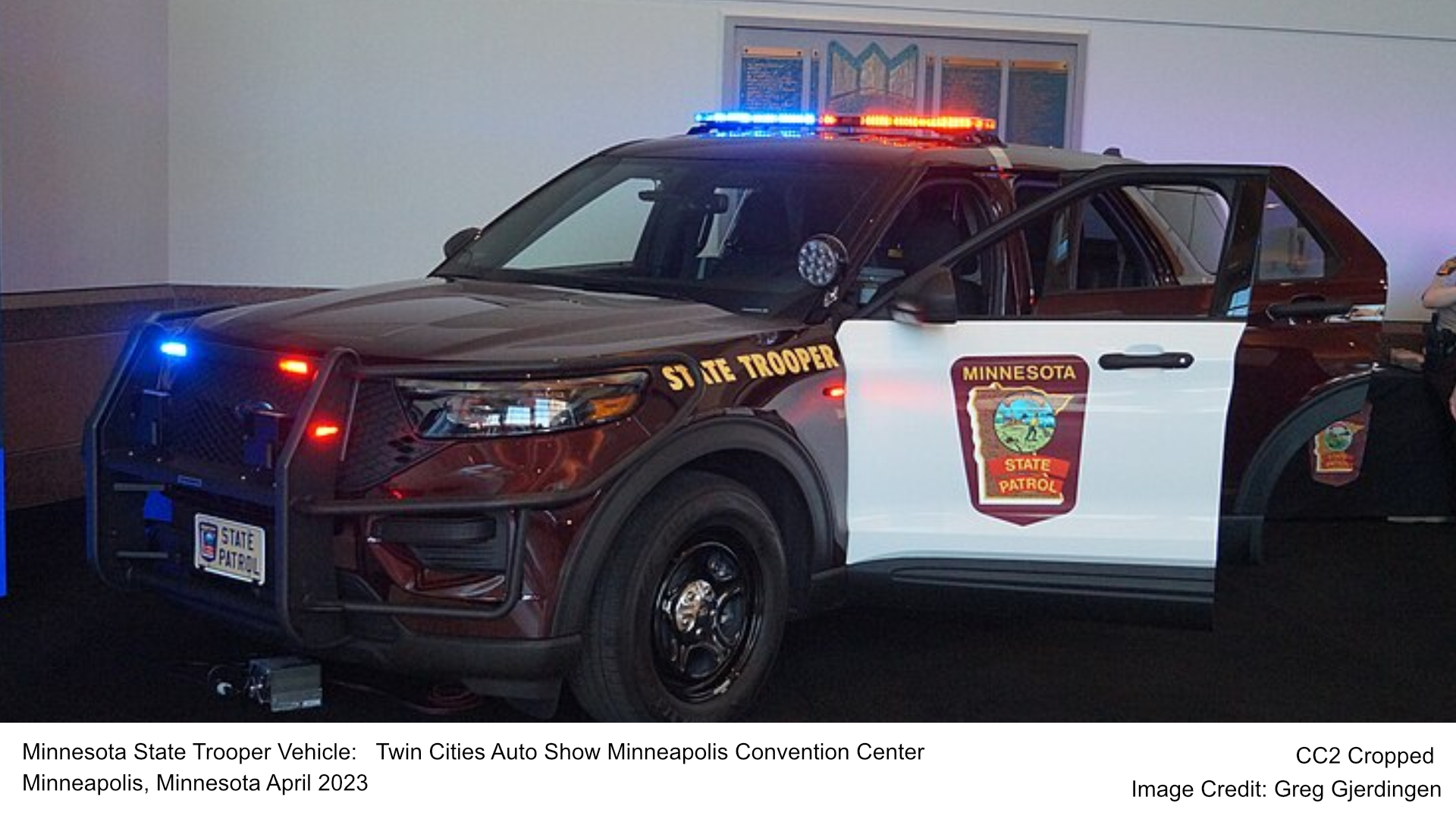 Minnesota State Trooper Vehicle: Twin Cities Auto Show Minneapolis Convention Center Minneapolis, Minnesota April 2023