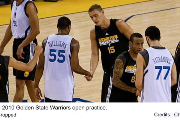 At the 2010 Golden State Warriors open practice.