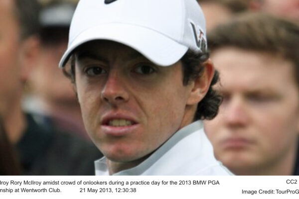 Rory McIlroy Rory McIlroy amidst crowd of onlookers during a practice day for the 2013 BMW PGA